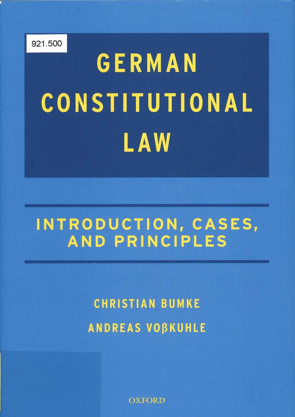 German Constitutional Law