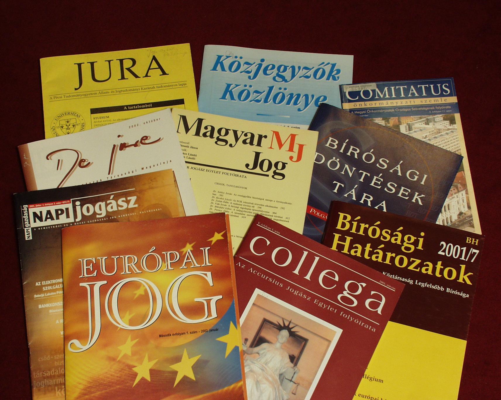 Magyar jogi folyóiratok