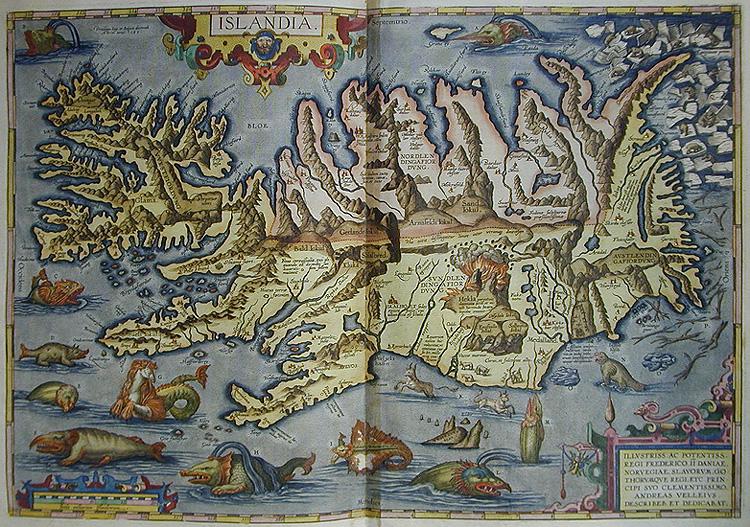 Izland ábrázolása (1585)