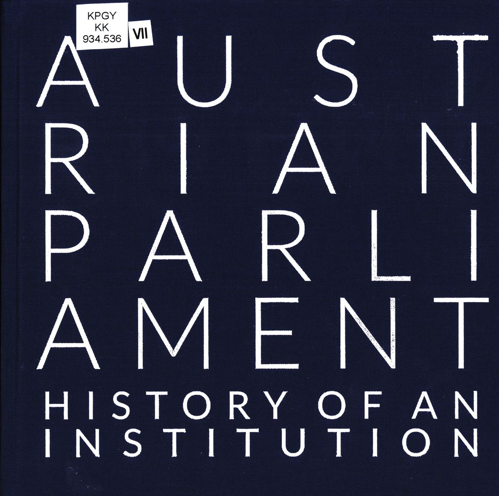 Parliament Austria : history of an institution